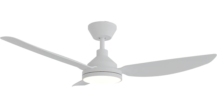 Calibo Sora 48" DC Ceiling Fan with LED Light, Wall Control and Remote | White