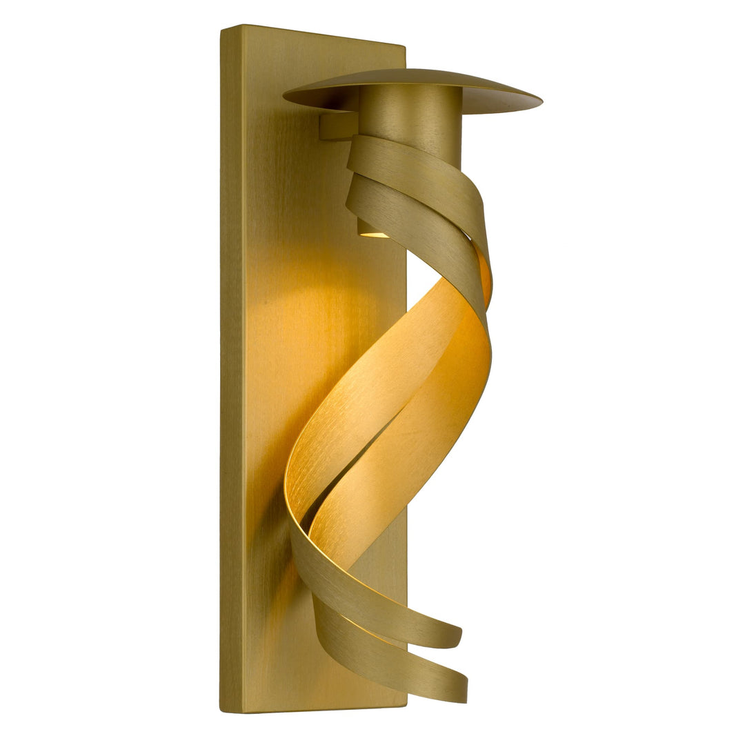 Telbix Tobera Handmade Exterior Wall Light IP44 (GU10) | Brass