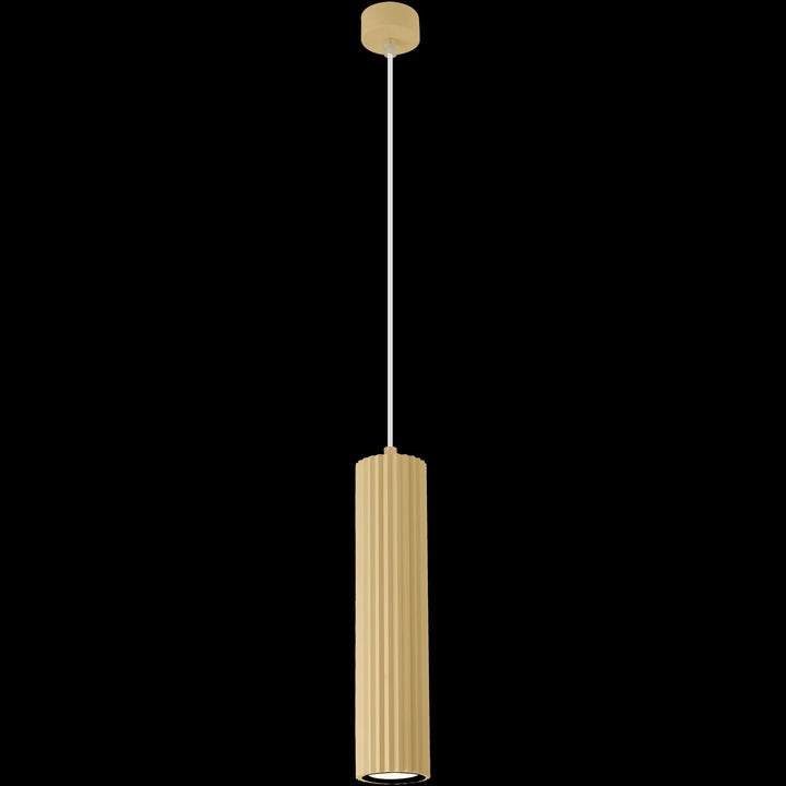 Calibo Canary Fluted 300mm Pendant | Brass