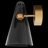 Calibo Skua Artisan Glass Tricolour LED Wall Light | Brushed Brass
