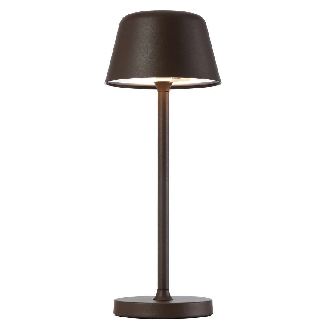 Telbix Briana Rechargeable LED Table Lamp | Brown