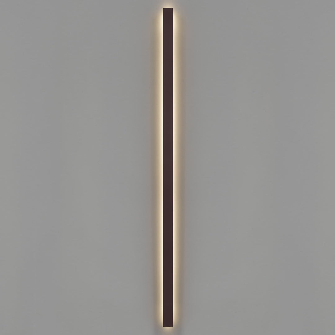 Telbix Ebiza Tall Slimline Tricolour LED Exterior Wall Light | Rust