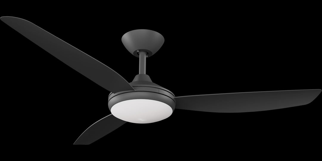 Calibo Condor 52" DC Smart Ceiling Fan with LED Light and Remote Control | Black