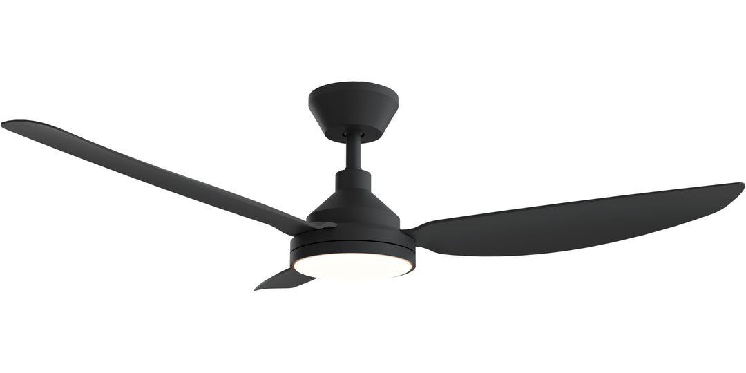 Calibo Sora 48" DC Ceiling Fan with LED Light, Wall Control and Remote | Black