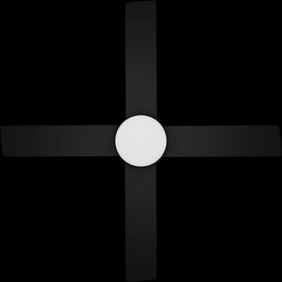 Calibo Breeze Silent 48" (1220mm) ABS Energy Efficient DC Ceiling Fan with 24W LED Light and Remote | Black