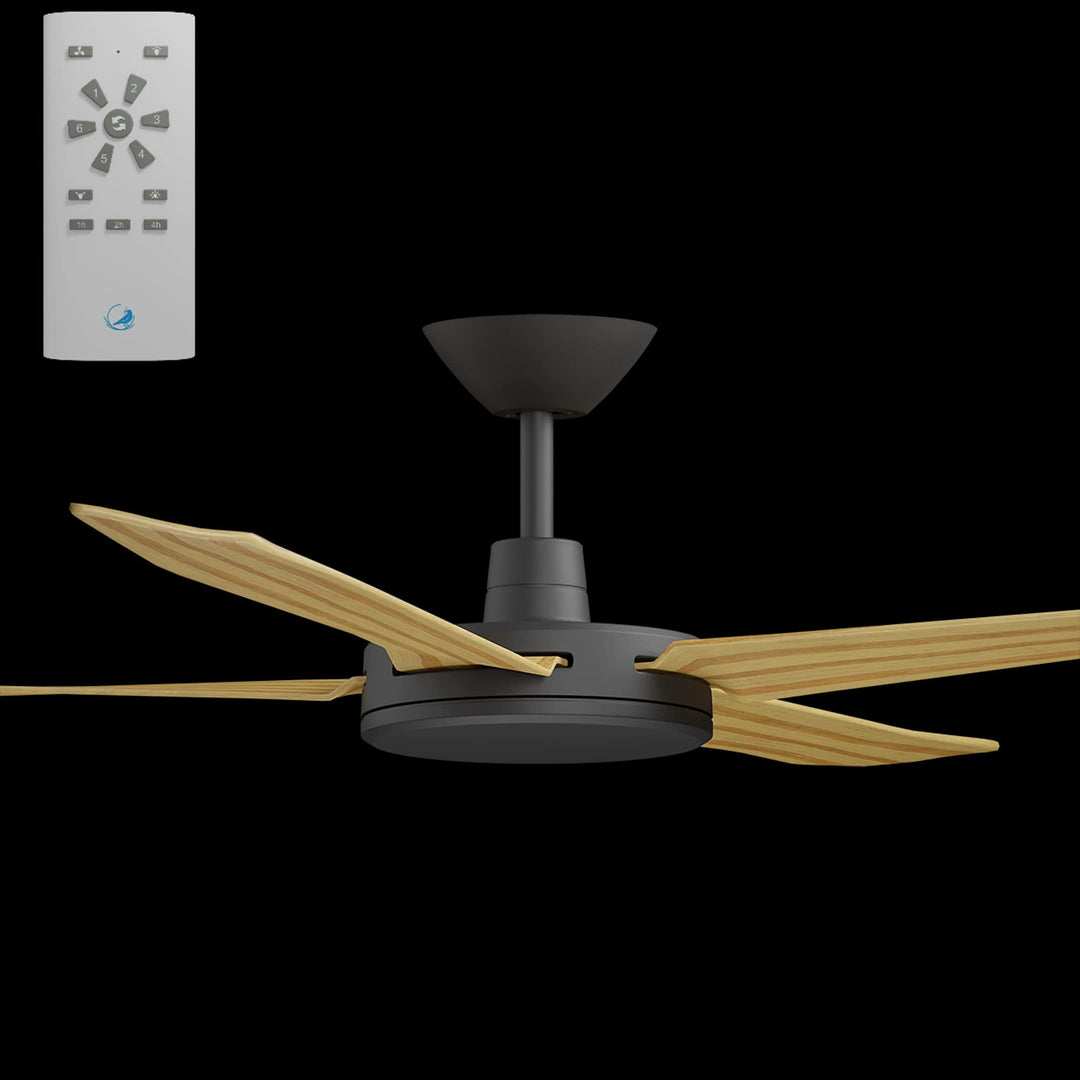 Calibo Enviro 60" (1530mm) DC Ceiling Fan with Remote | Black & Bamboo