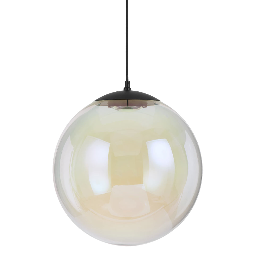 Telbix Aurora Dimmable LED Round Rainbow Glass Pendant | Large