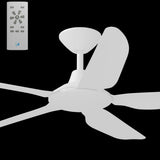 Calibo Storm 52" (1320mm) 5 Blade Indoor/Outdoor DC Ceiling Fan and Remote | White
