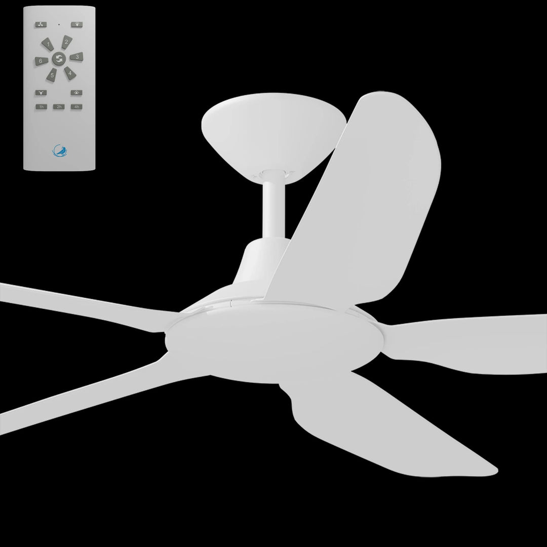 Calibo Storm 52" (1320mm) 5 Blade Indoor/Outdoor DC Ceiling Fan and Remote | White