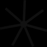 Calibo Alula 80" (2032mm) 7 Blade Indoor/Outdoor DC Ceiling Fan & Remote | Black