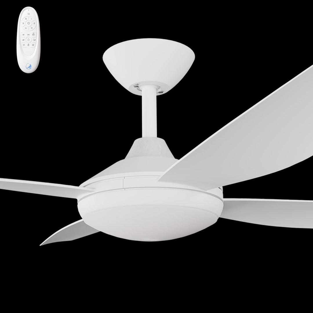 Calibo Vanga 48" DC Smart Ceiling Fan with LED Light and Remote Control | White