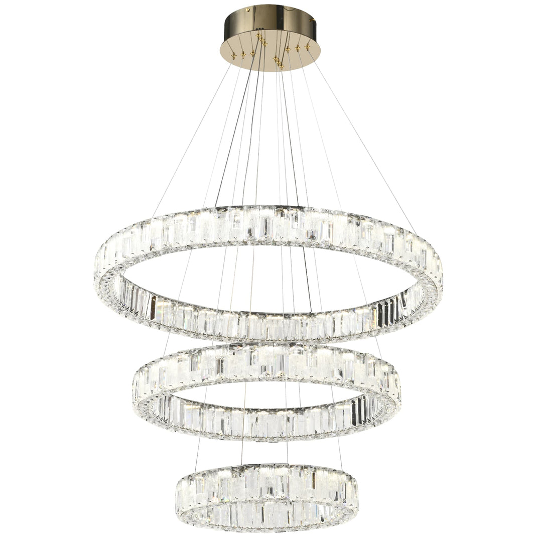 Telbix Rias 3 Tier Pendant Light | Gold