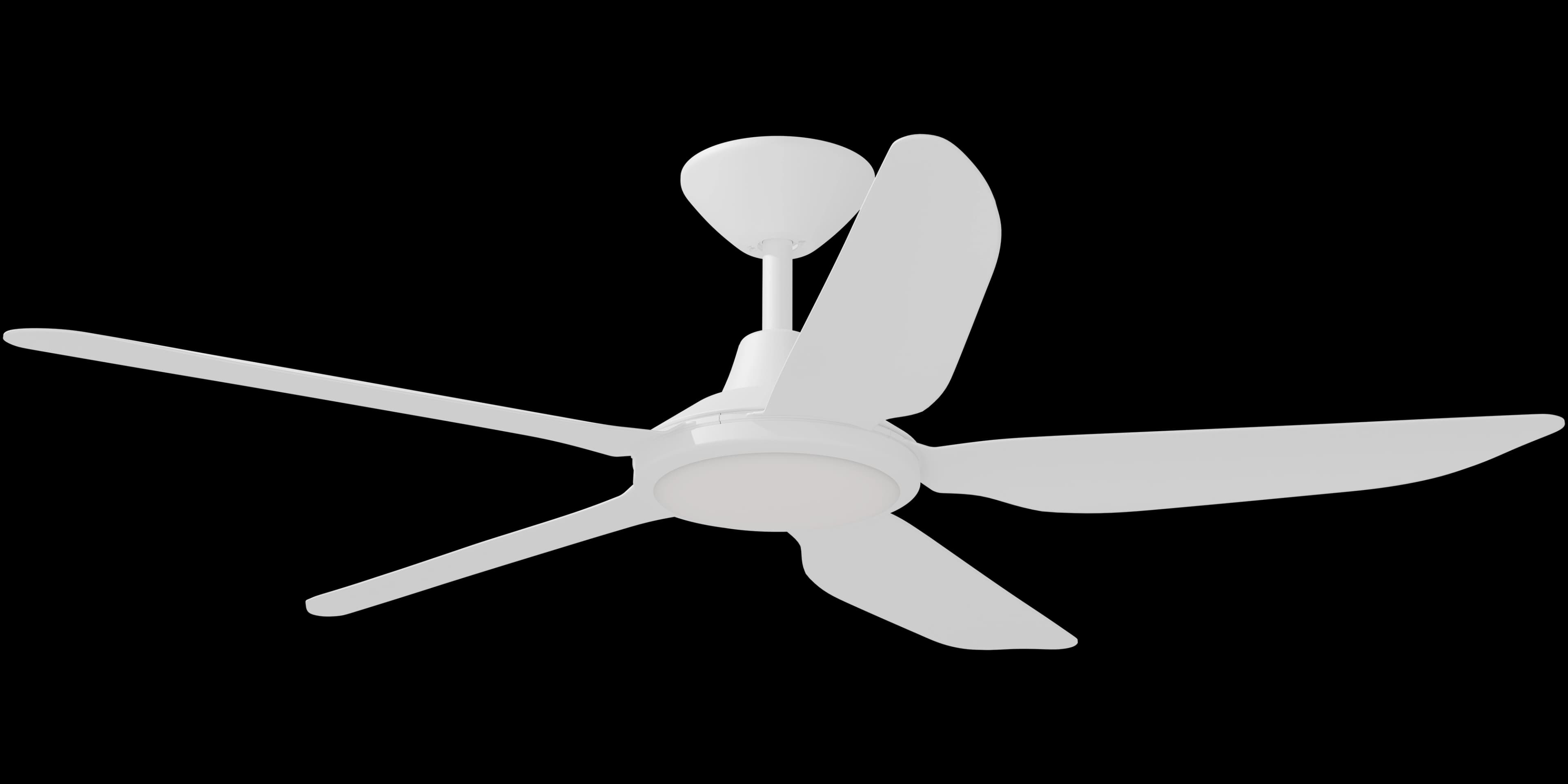 Calibo Storm 52" (1320mm) 5 Blade 18W Tricolour LED Light Indoor/Outdoor DC Ceiling Fan & Remote | White