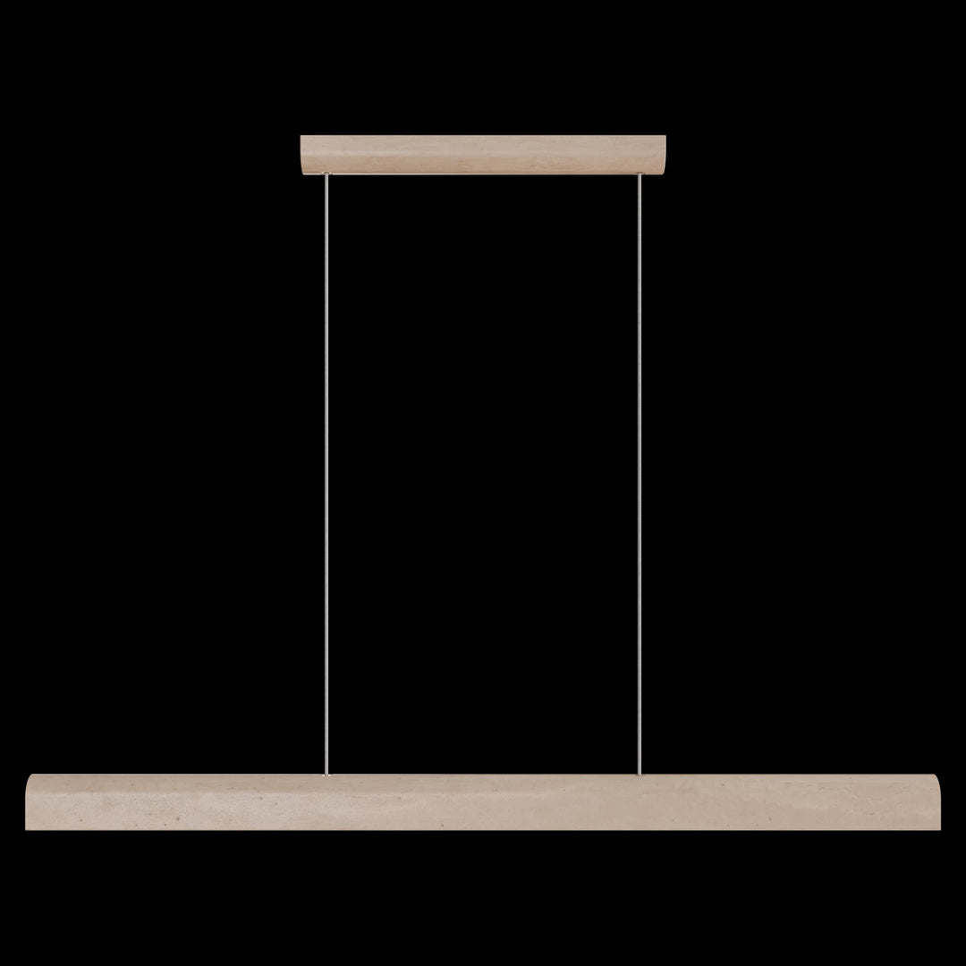 Calibo Inspire Crafted Travertine Tricolour LED Linear Pendant | Beige