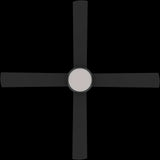 Calibo Kestrel 52" (1320mm) Indoor/Outdoor DC Ceiling Fan with 2x E27 Light & Remote | Black