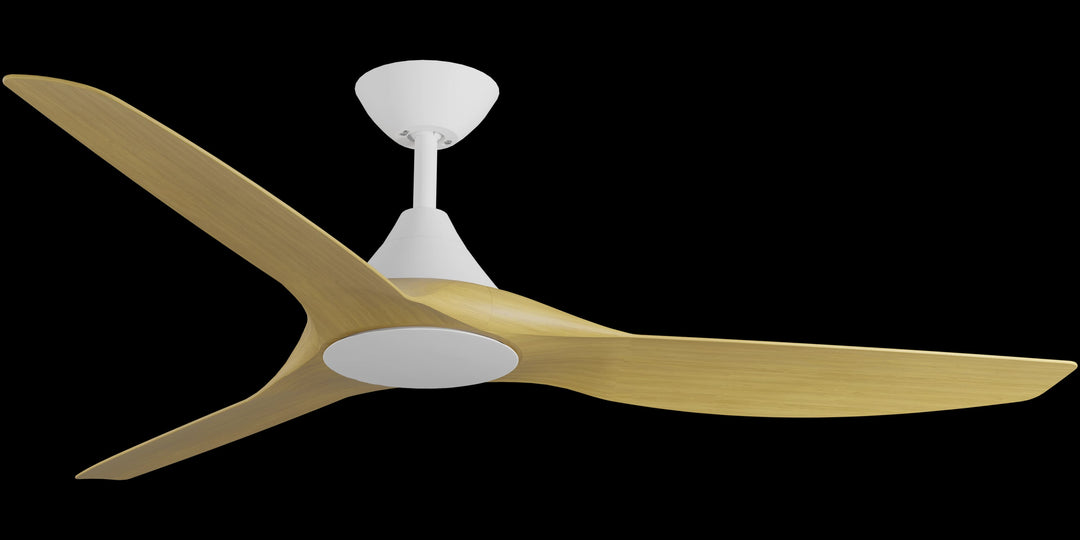 Calibo Smart CloudFan 60" (1520mm) ABS Energy Efficient DC Ceiling Fan and Remote | White & Bamboo