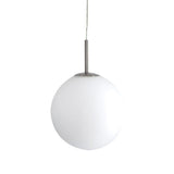 Nickel Telbix Bally Opal Matt Glass Ball Pendant Light | 300mm