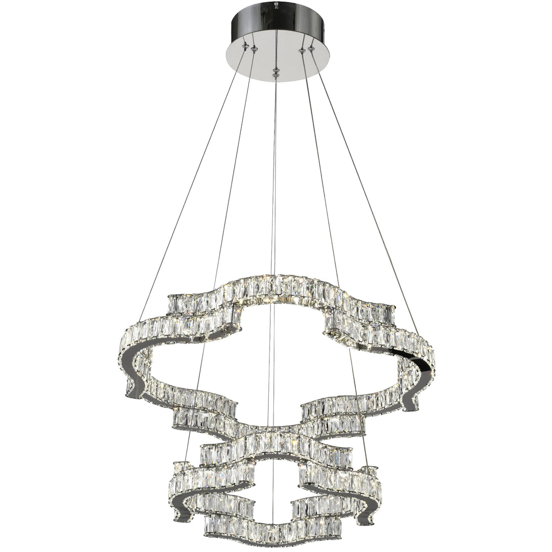 Telbix Jura 2 Tier Pendant Light | Chrome