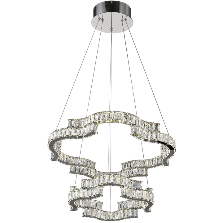 Telbix Jura 2 Tier Pendant Light | Chrome
