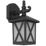 Telbix Eldon Outdoor Wall Light | Black