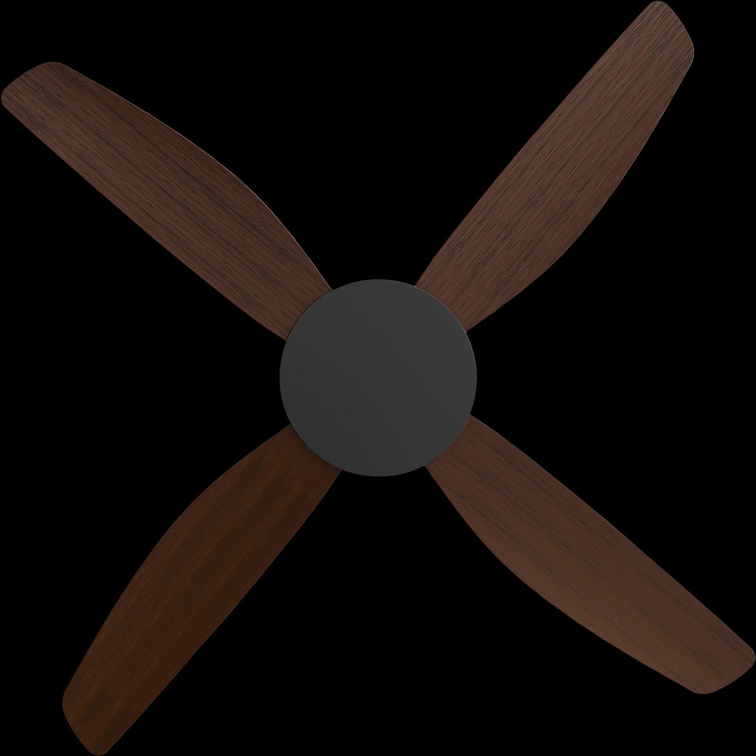 Calibo Vanga 48" DC Smart Ceiling Fan with Remote Control | Black and Koa