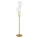 Telbix Eterna 2 Light Floor Lamp (E27) | Antique Gold