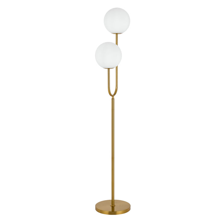Telbix Eterna 2 Light Floor Lamp (E27) | Antique Gold