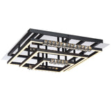 Telbix Zafra Tricolour LED Square CTC Light with Crystals | Black