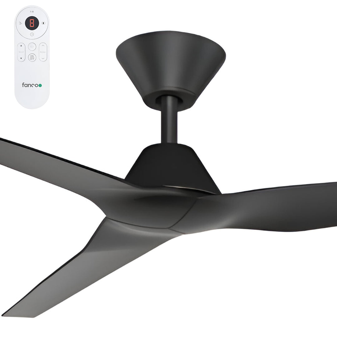 Fanco Infinity-iD 48" DC Smart Ceiling Fan with Remote | Black