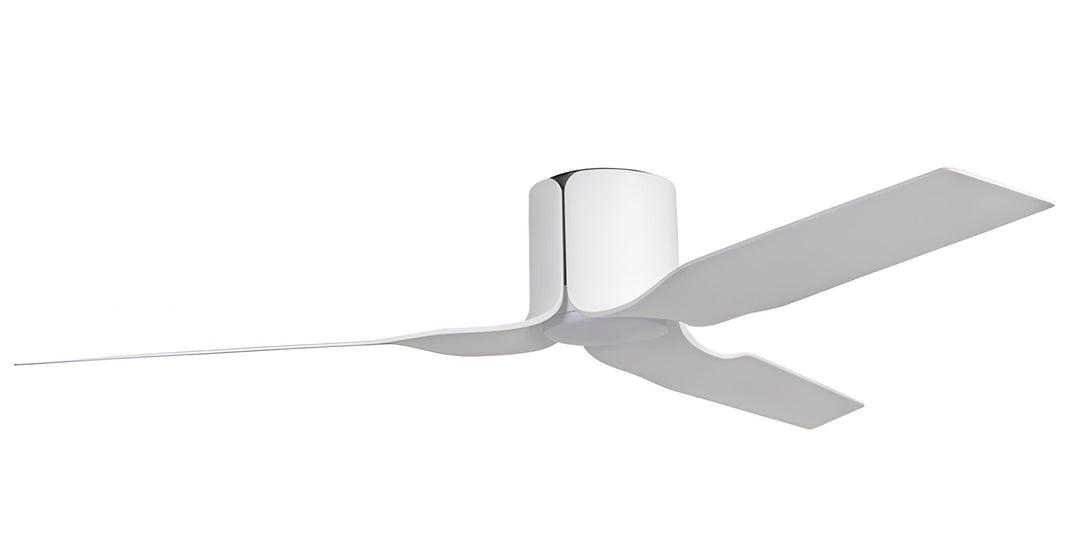 Fanco Flow 52" Low Profile DC Ceiling Fan with LED Light and Remote | White