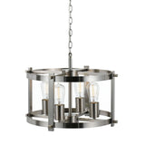 Telbix Finley Small Industrial Chain Pendant Light | Nickel