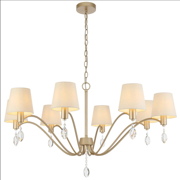 Telbix Malvern 8 Light Pendant Light | Antique Silver
