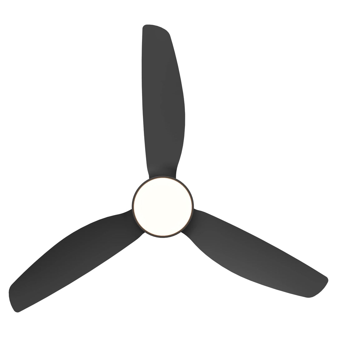 Calibo Sora 48" DC Ceiling Fan with LED Light, Wall Control and Remote | Black