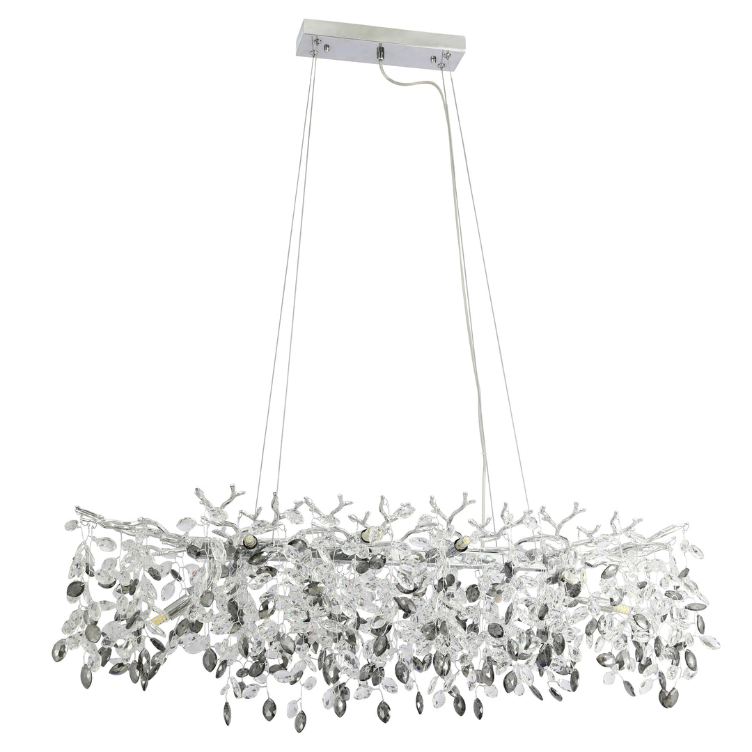 Telbix Molena Rectangular 10 Light Pendant | Chrome