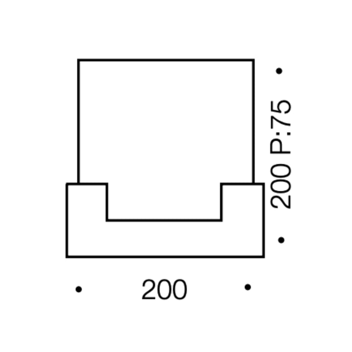 Telbix Solita Square Frosted Glass 12W CCT LED Wall Light | Nickel