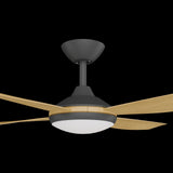 Calibo Vanga 48" DC Smart Ceiling Fan with LED Light and Remote Control | Black and Bamboo