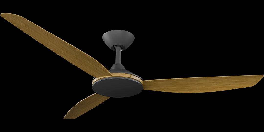 Calibo Condor 56" DC Smart Ceiling Fan with Remote Control | Black and Teak