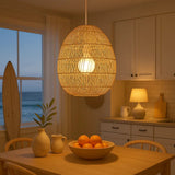 Natural Telbix Rana Woven Pendant (E27) | Large