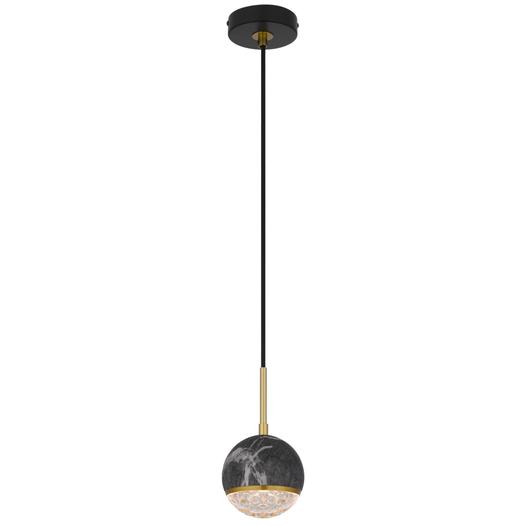 Telbix Oneta 1 Light Pendant | Black