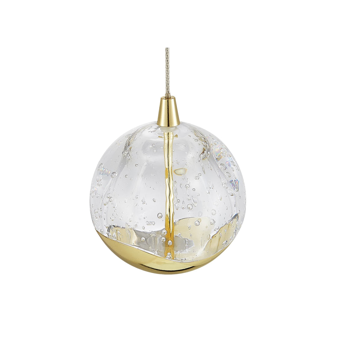 Telbix Segovia 1 Light LED Pendant | Gold