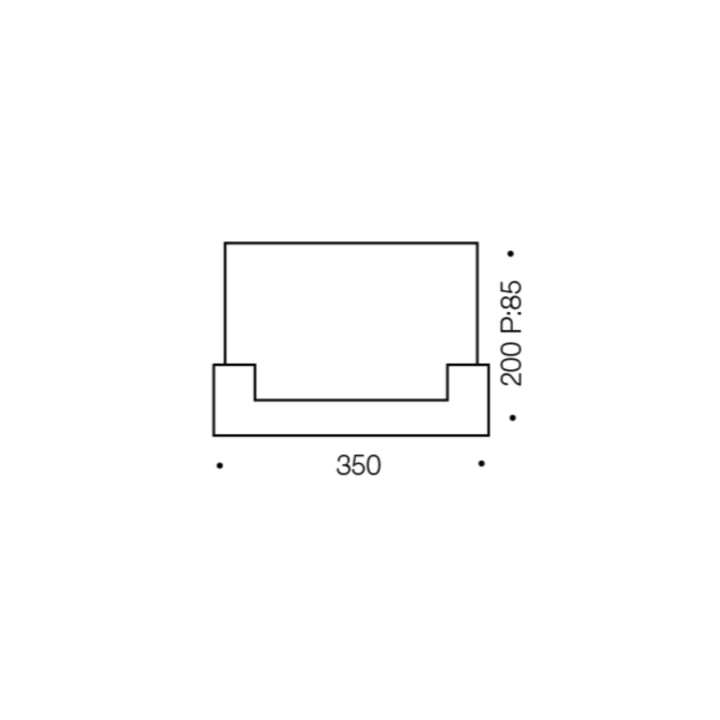 Telbix Solita Rectangular Frosted Glass 12W CCT LED Wall Light | Nickel
