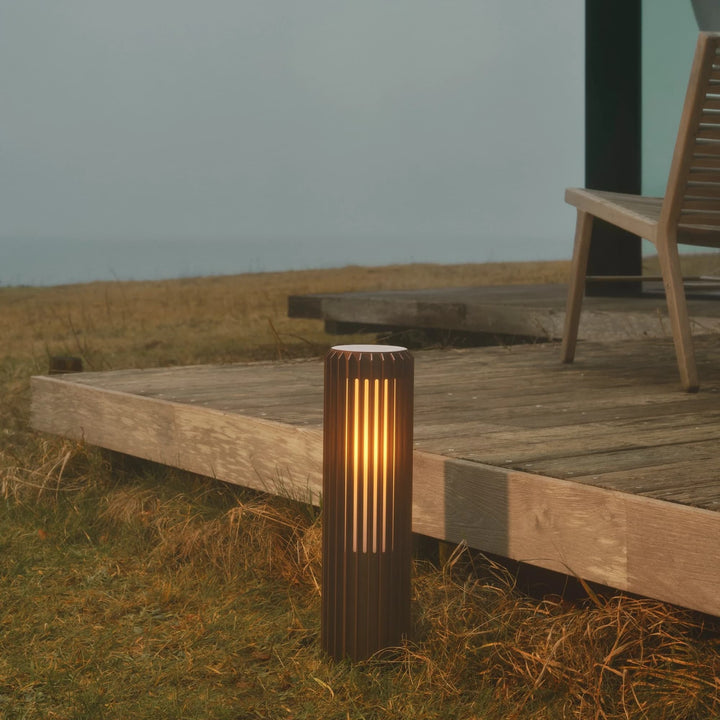 Nordlux Aludra 45 Garden Post Light | Seaside Brown Metallic