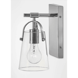 Hinkley Foster Modern Glass Wall Light (E27) | Chrome
