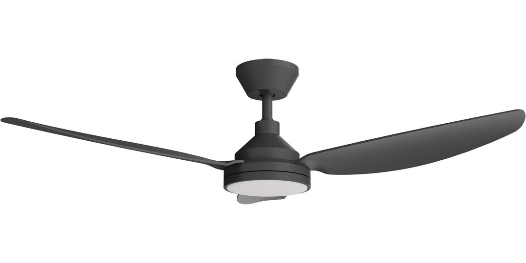 Calibo Sora 48" DC Ceiling Fan with LED Light, Wall Control and Remote | Black