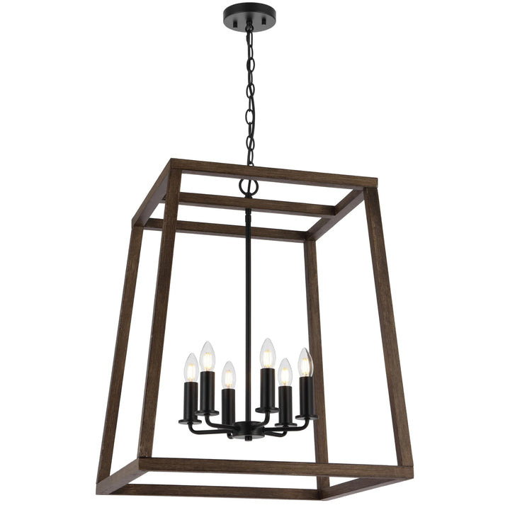 Telbix Black Dalton Pendant Light | 6 Light