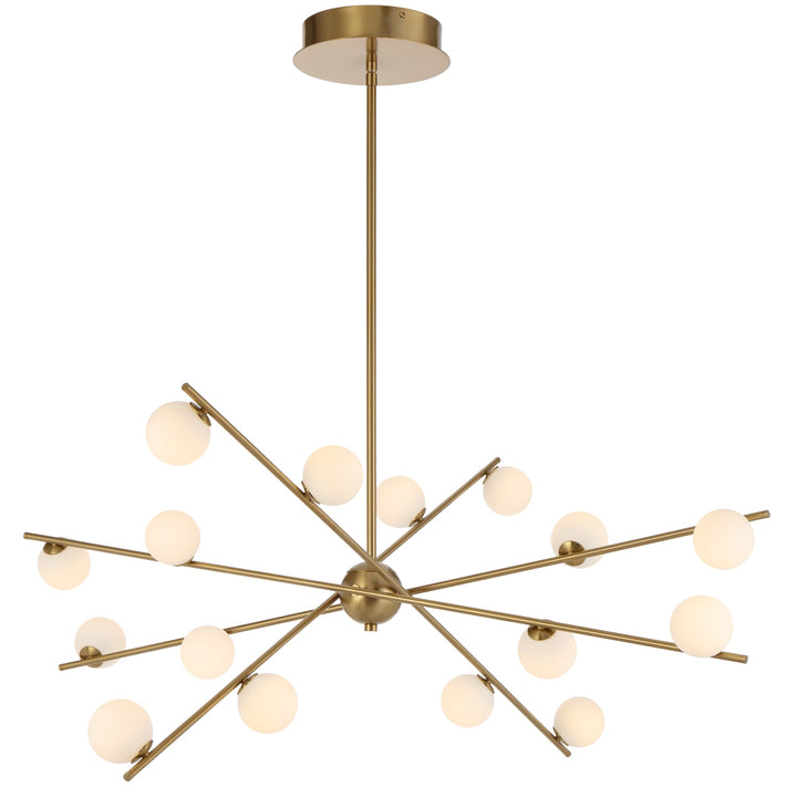 Telbix Captiva 16 Light LED Pendant | Antique Gold