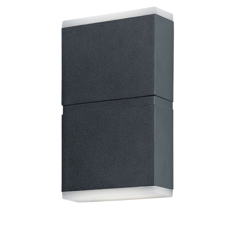 Telbix Nariko Exterior 12W LED Up/Down IP54 Wall Light | 4000K Cool White