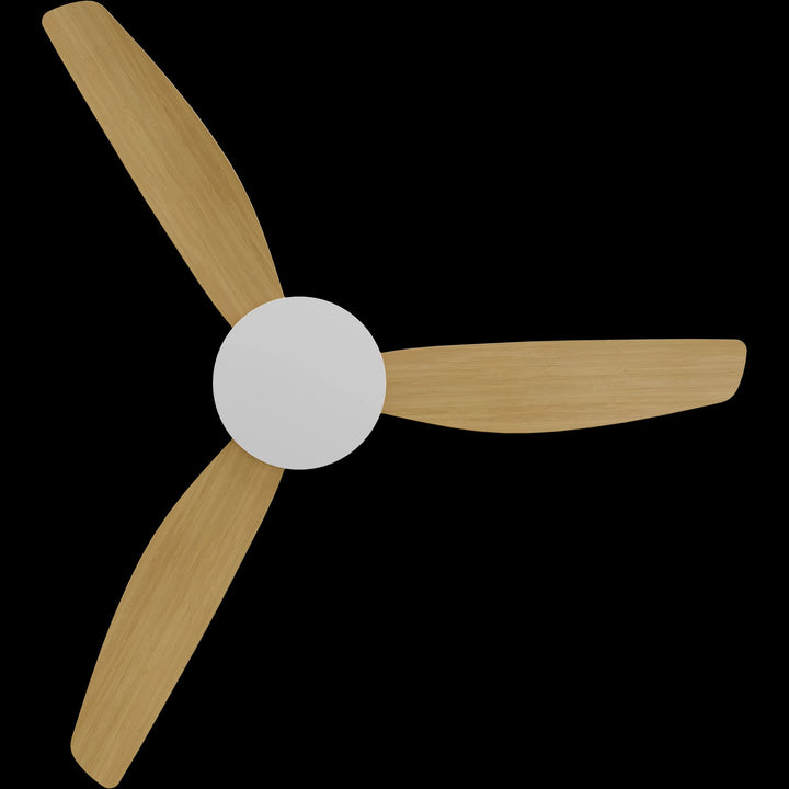 Calibo Condor 52" DC Smart Ceiling Fan with Remote Control | White and Bamboo