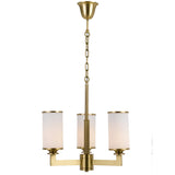 Telbix Ahern Brass and Opal Glass Pendant | 3 Light