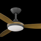 Calibo Condor 52" DC Smart Ceiling Fan with LED Light and Remote Control | Black and Teak